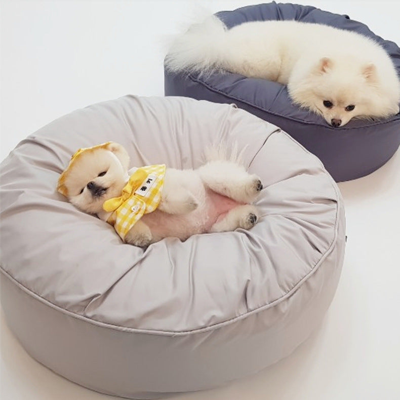 Pet Moisture-proof Dust Proof High Elastic Removable And Washable Large Round Bed
