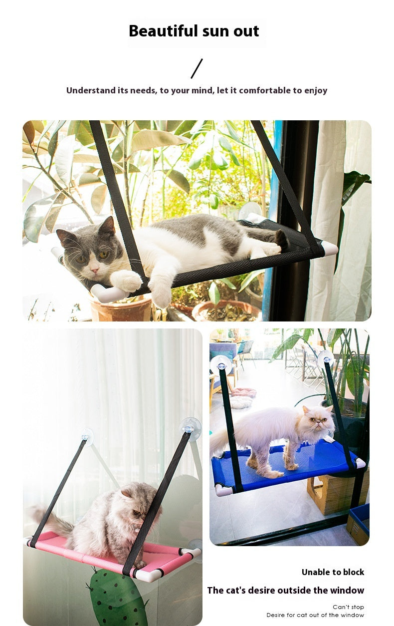 Four Seasons Cat Hammock Window Cat Nest Sucker Hanging