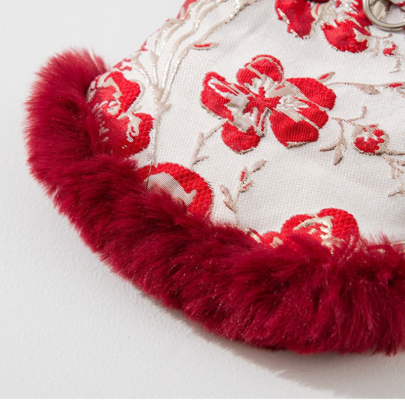 Autumn And Winter Dog New Year Clothes, Chinese-style Small Dog New Year Clothes, Festive Cat Cotton-padded Jackets, Pet Tang Suits