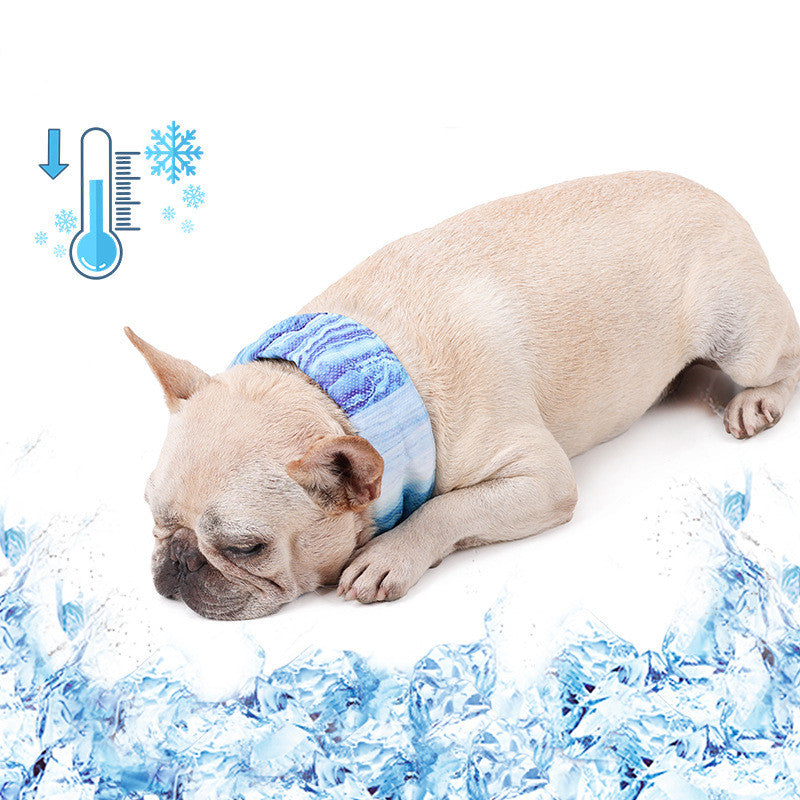 Pet Cooling Ice Scarf Outdoor Heat Relief Artifact