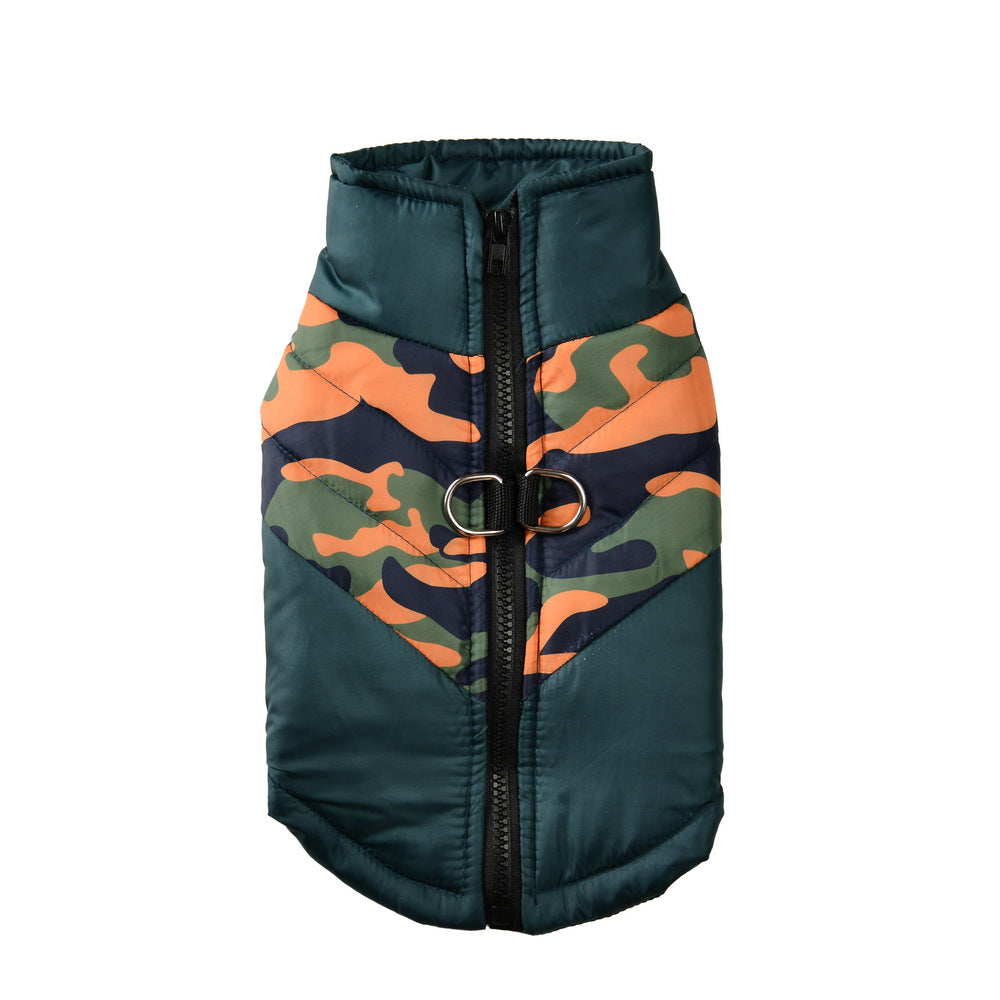 AutumnWinter Pet Clothing Camouflage Print Puppy