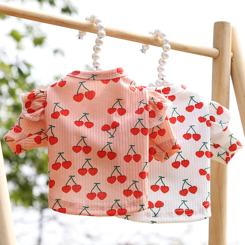 Pet Dog Print Bottoming Shirt Coat