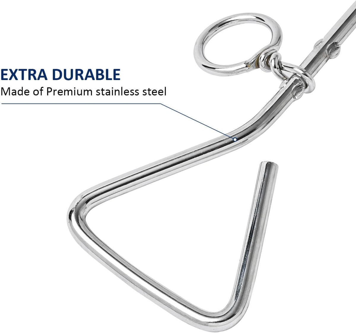 Dog Tie Out Stake Durable Silver Spiral Anchorstake Secure Outdoor Tethering For All Cable Leash Chain Camping Yard Rust Resistant Easy Installation