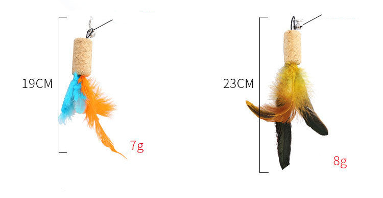 Cat Toy Feather Replacement Head DIY