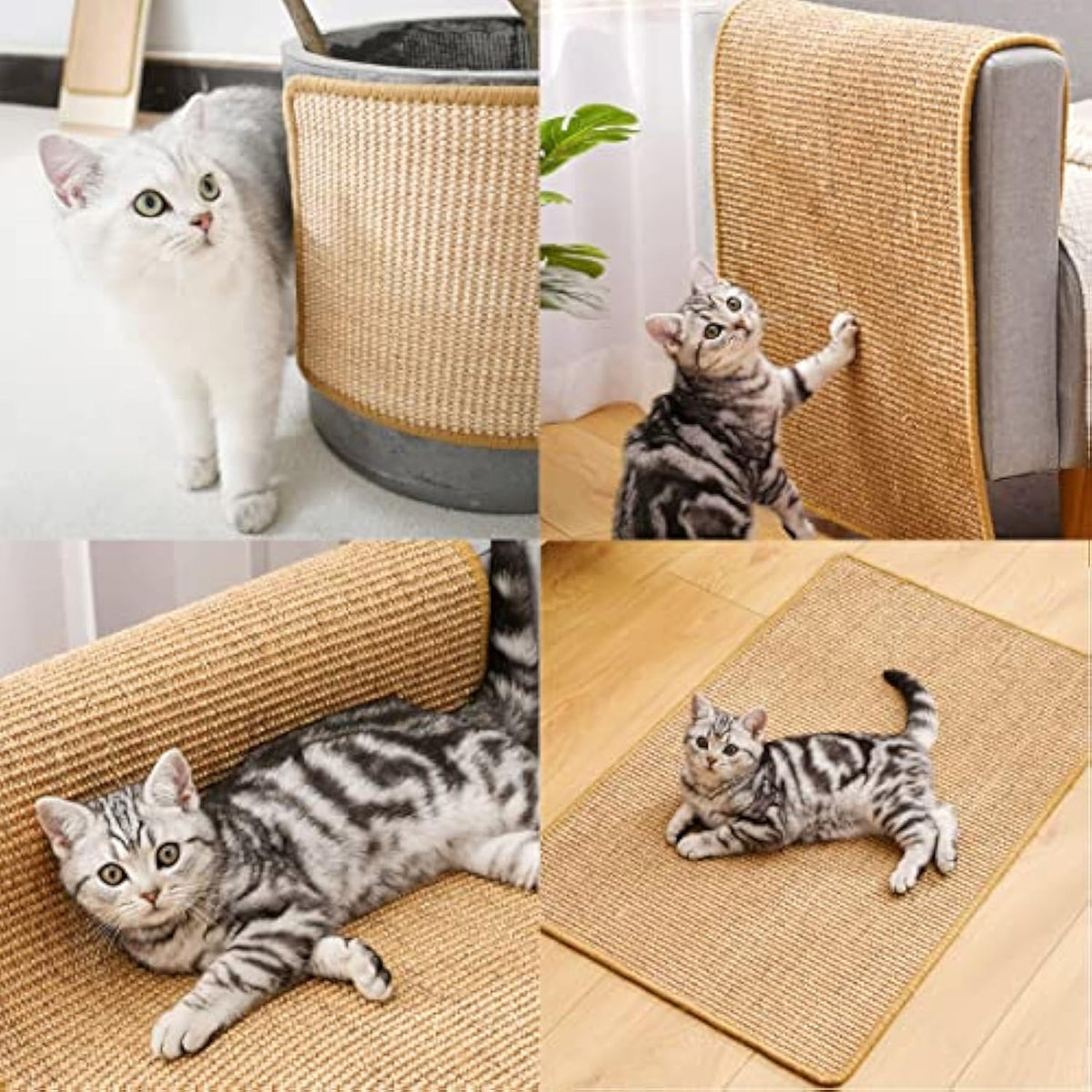 Cat Scratch Pad Cat Scratching Pad With Adhesive Hook Tape Scratching Pads For Indoor Cats Stick On Floor Couch As Cat Scratch Furniture Protector Cat