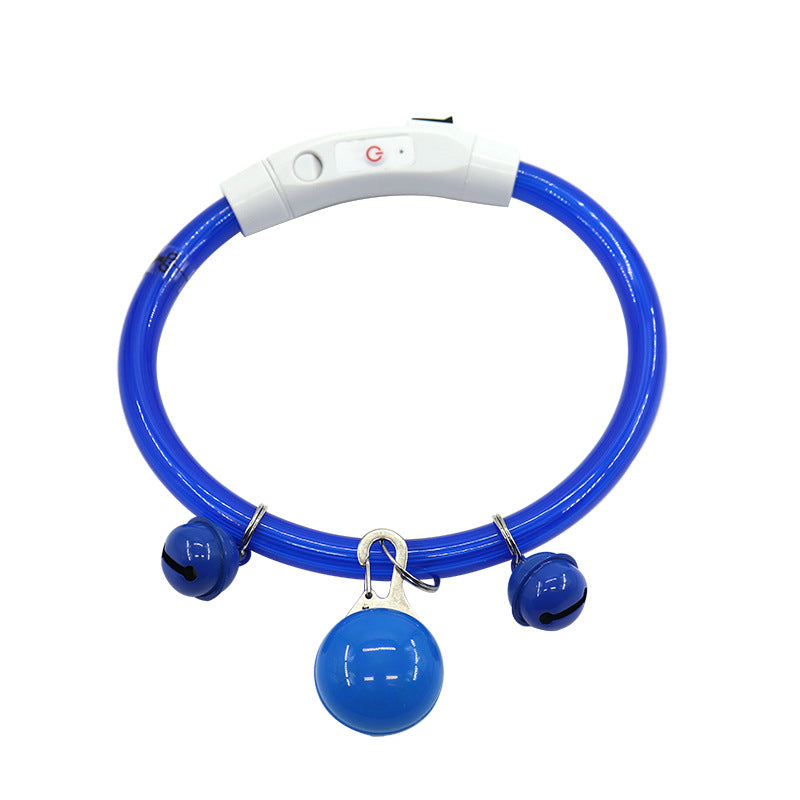 Dog Shiny Dog Collar Pet Luminous Dog Walking Light Dog Collar Collar