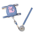 Pet Backpack Teddy Bear Traction Rope Cat Dog Chest Strap