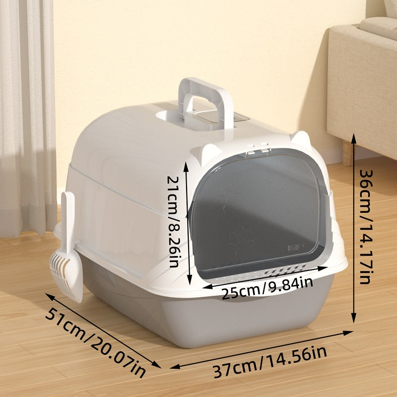 Extra-Large Fully Enclosed Odor-Control Thickened Cat Litter Box