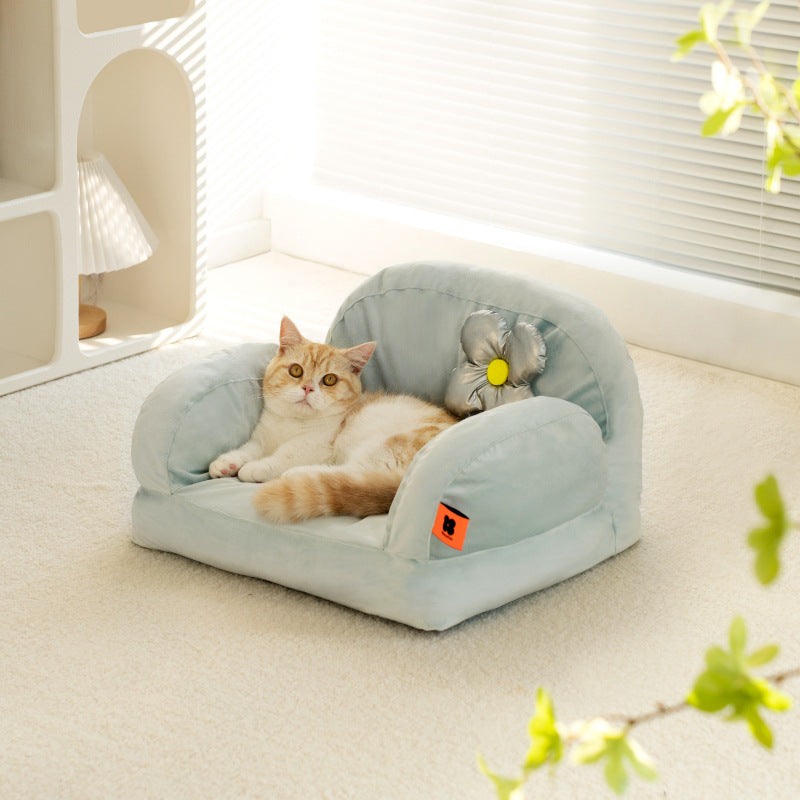 Cat Chair Bed With Removable Washable Cover