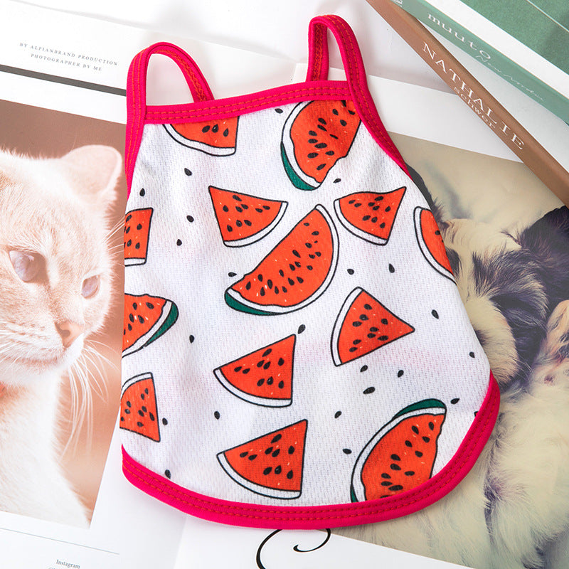 Pet Clothes Small Dog New Vest Sling Dog Clothes Summer Thin