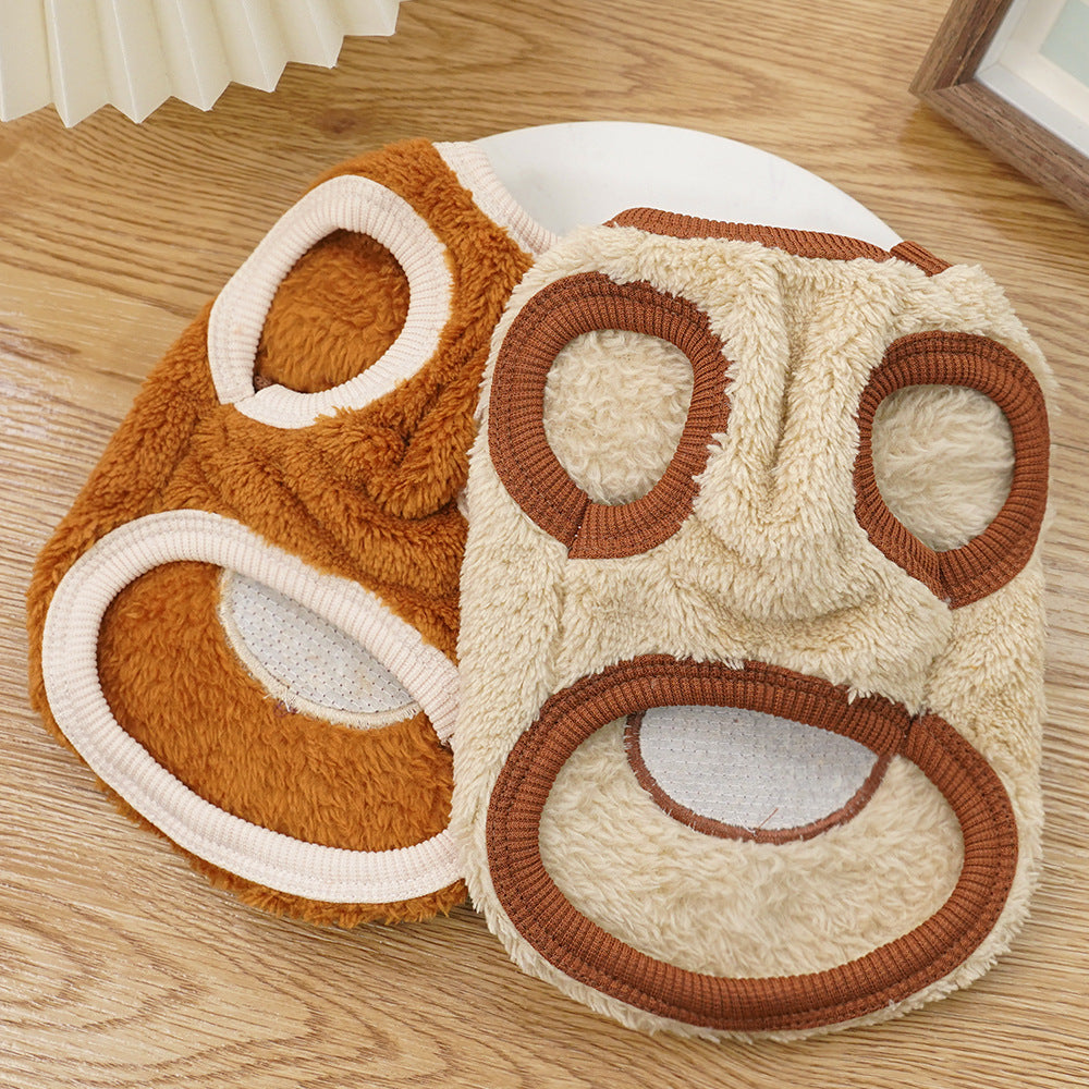 Fleece-lined Warm Pet Dog Clothes