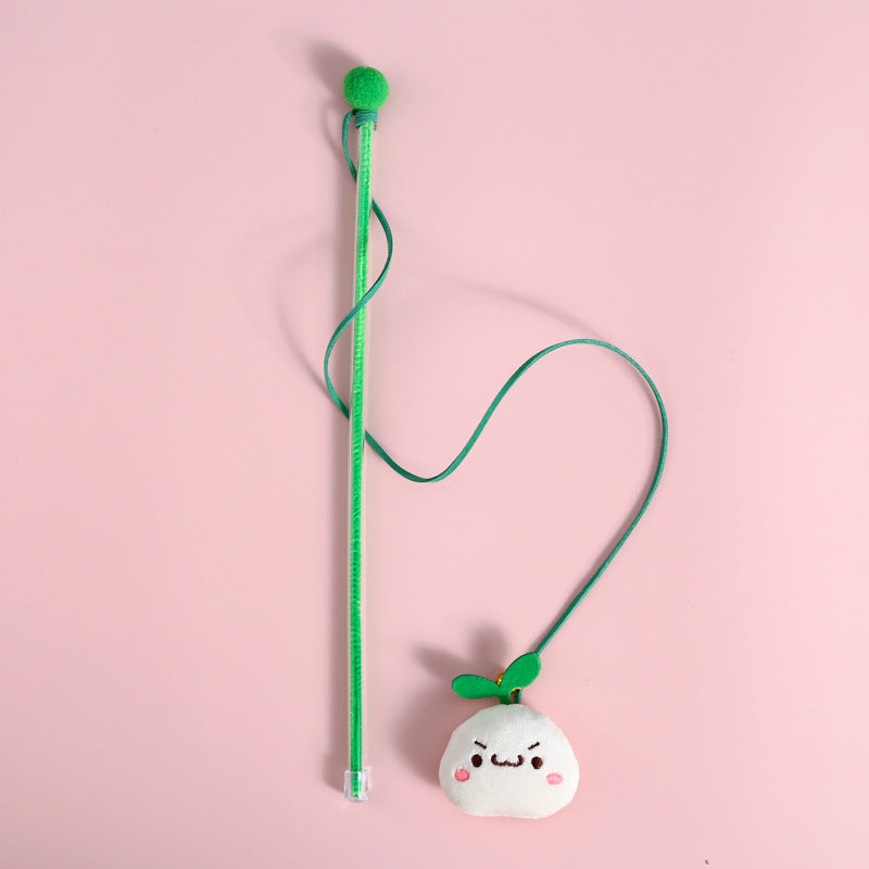 Cartoon Plush Bell Cat Teaser Interactive Sound Toy