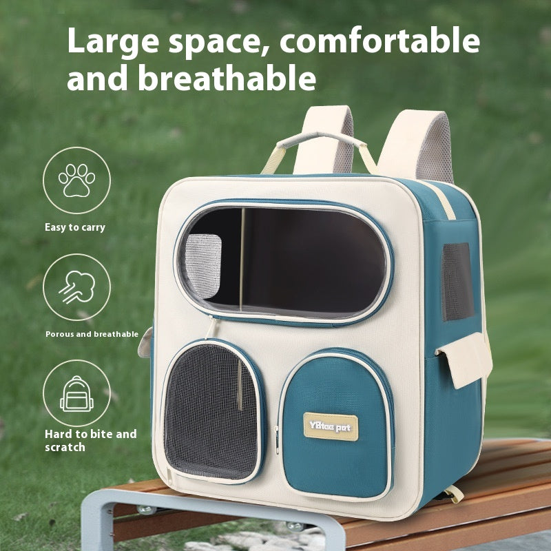 Pet Carrier Backpack Trolley For Cats And Dogs