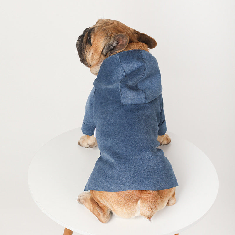 Dog Fashion Simple Wool Warm Coat
