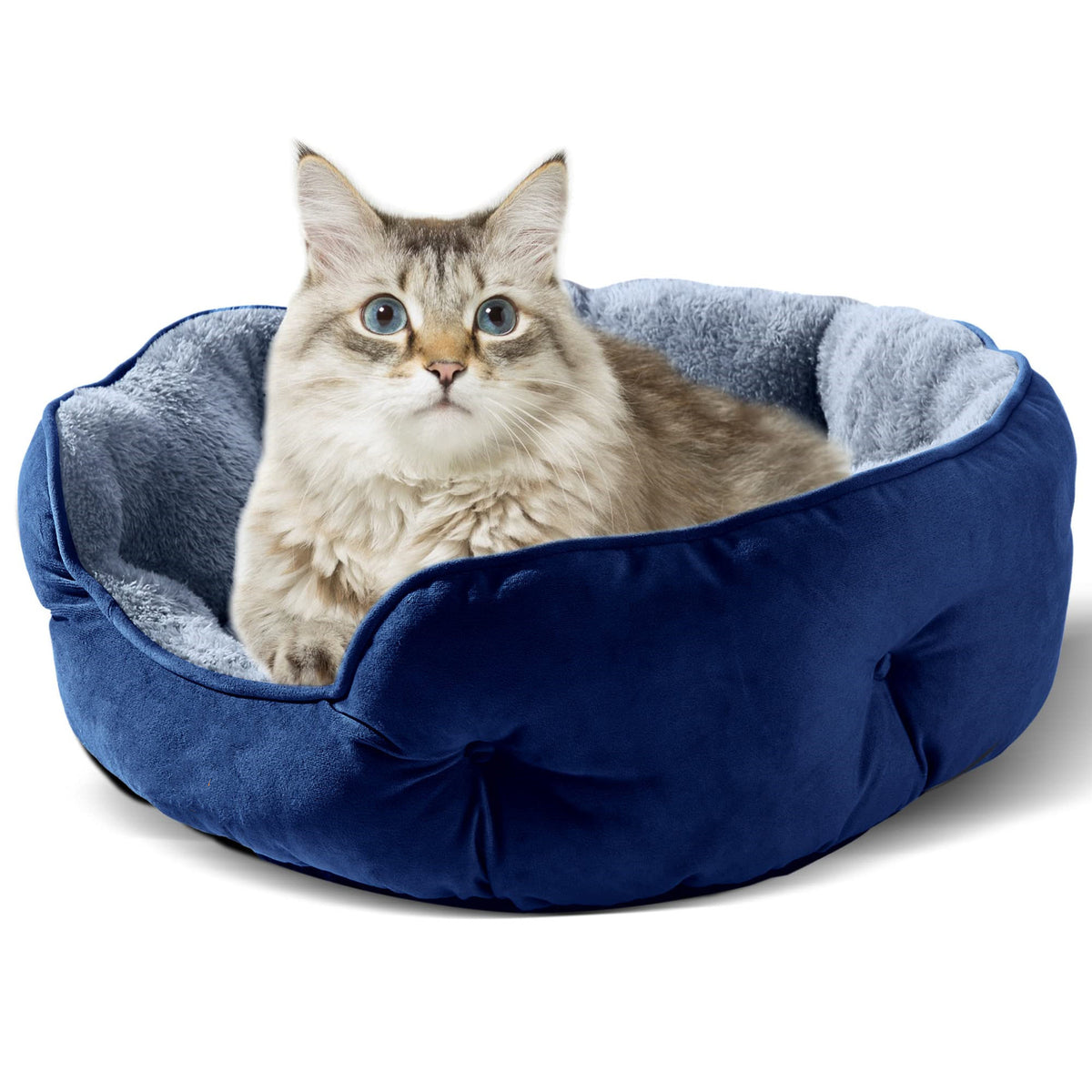 Cathouse Doghouse Round Pet Bed