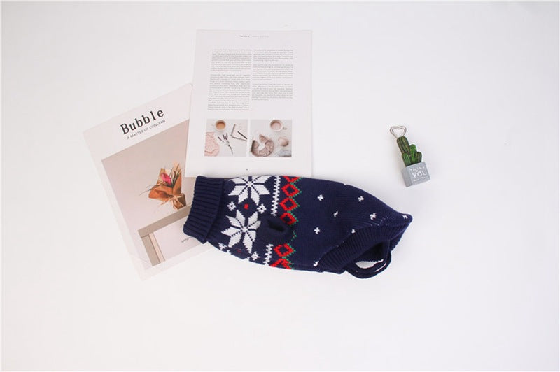 Christmas Reindeer Maple Leaf Snowflake Holiday Pet Clothes