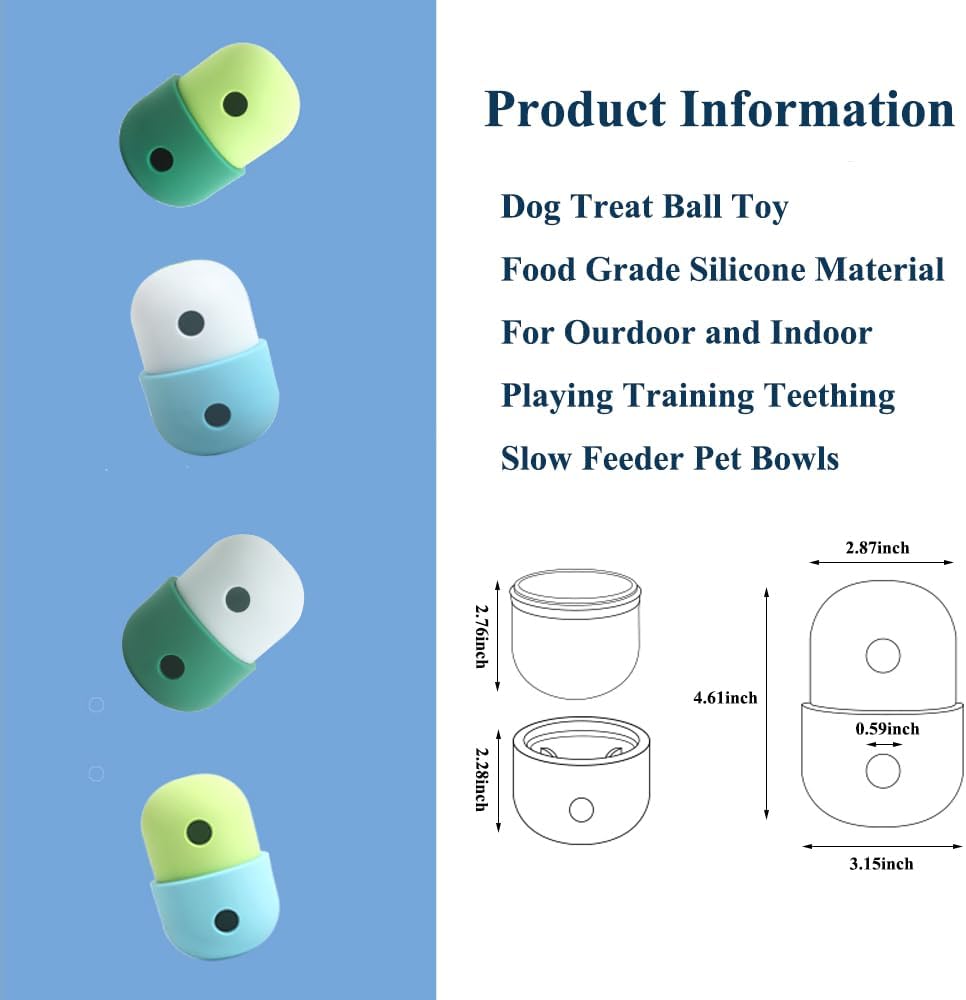 Pet Puzzle Toy Dog Treat Dispensing Cute Puppy Small Medium Dogs Interactive Chase Toy Pet Funny Enrichment Toys Food Ball For Dog Playing Training
