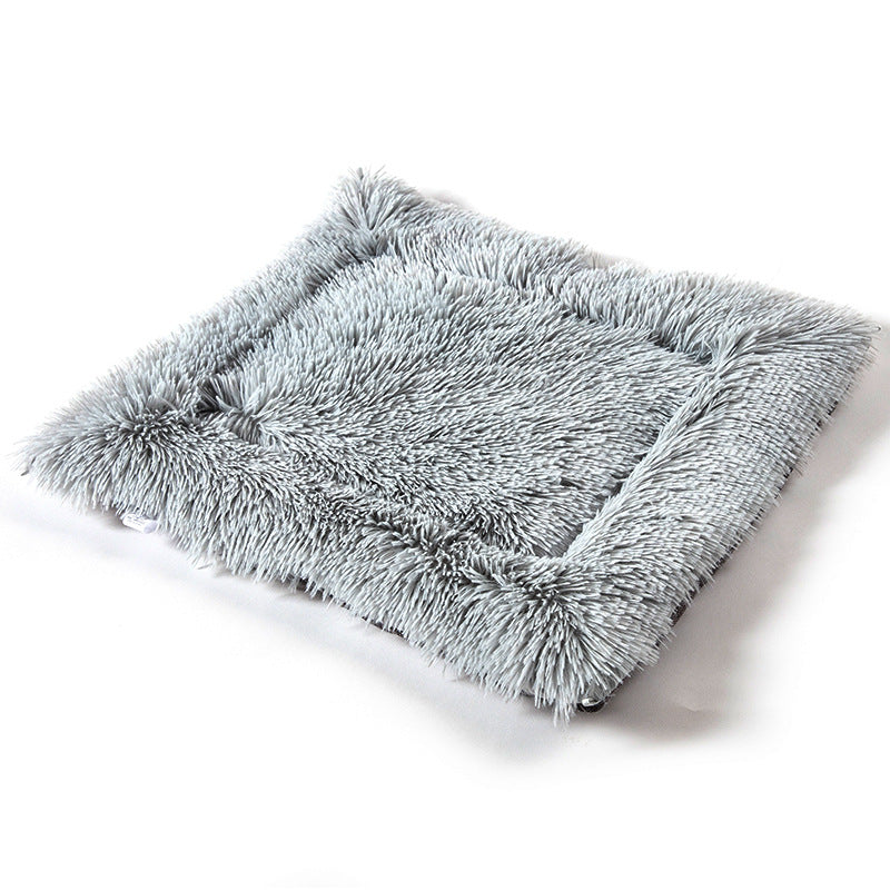 Long furry button cat nest small autumn and winter dual-use warm