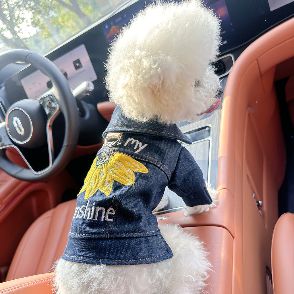 Sunny Denim Two-leg Dog Clothes