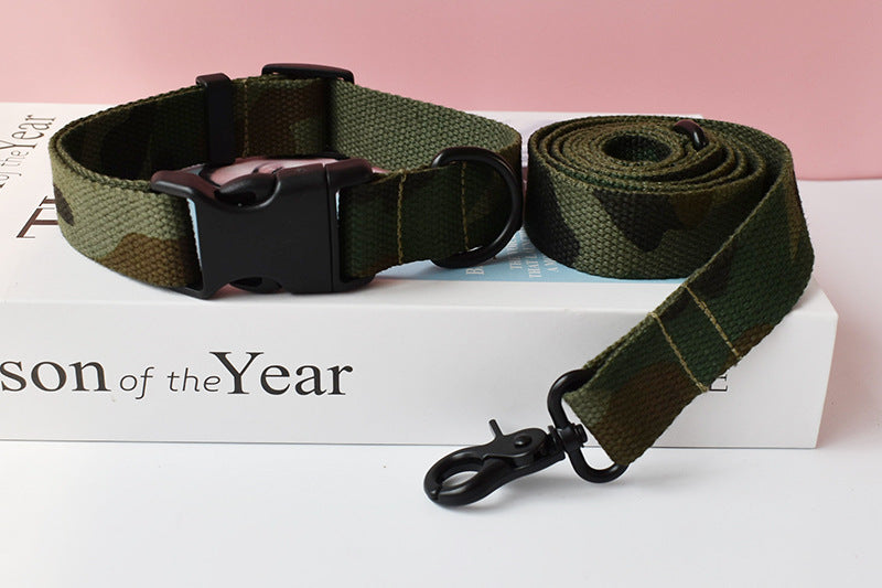 Ethnic Style Webbing Printed Pet Collar Outdoor Dog Walking Dog Leash