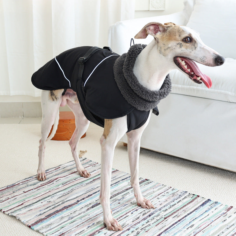 Dog Cotton-padded Clothes Go Out In Autumn And Winter Warm-keeping And Cold-proof Pet Clothes