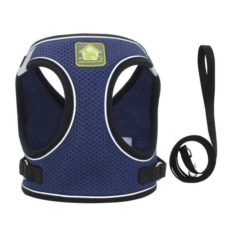 Cat Harness And Leash, Escape Proof Adjustable Vest Harness For Cats, Breathable Reflective Strip Soft Walking Vest For Small Medium Large Cats