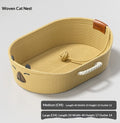 Wicker Cat Bed All-Season For Summer Extra-Large Scratching Post Dedicated Sleeping Bed