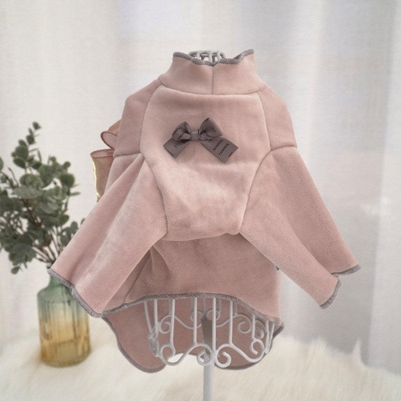 Warm Sweater For Small Adorable Bow-Knot Design