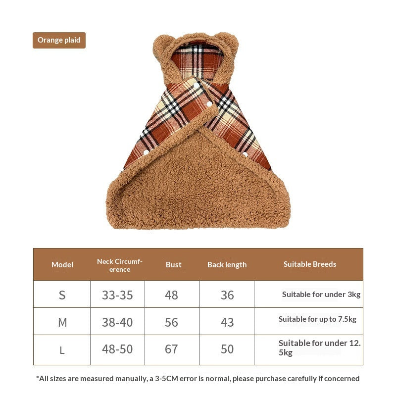 Plush Cape Retro Maillard-stylewear It As A Wrap Or Drape It Over You
