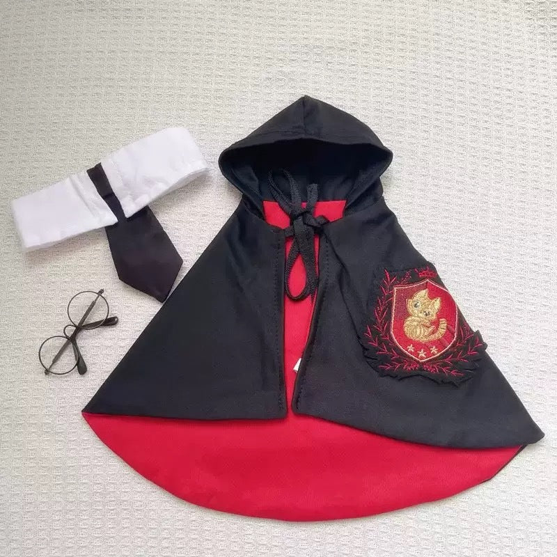 Pet Cat Dog Magic Harry Potter Glasses Small Cloak Robe Shawl College Internet Celebrity