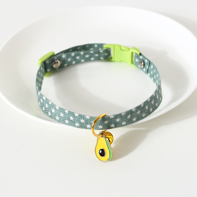 Candy-colored Avocado Pendant Cat Dog Safety Necklace
