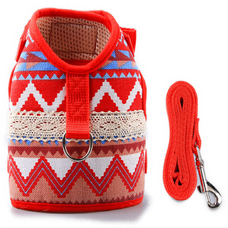 New Dog Leash Clothes Ethnic Style Suit
