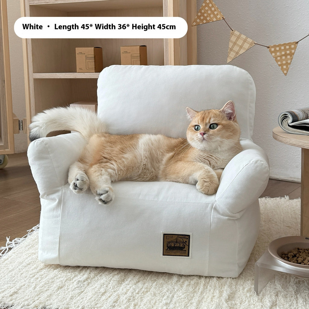 Pet Children's Small Sofa Autumn And Winter Cathouse Doghouse Sand Removable And Washable Cool Feeling Pet Bed