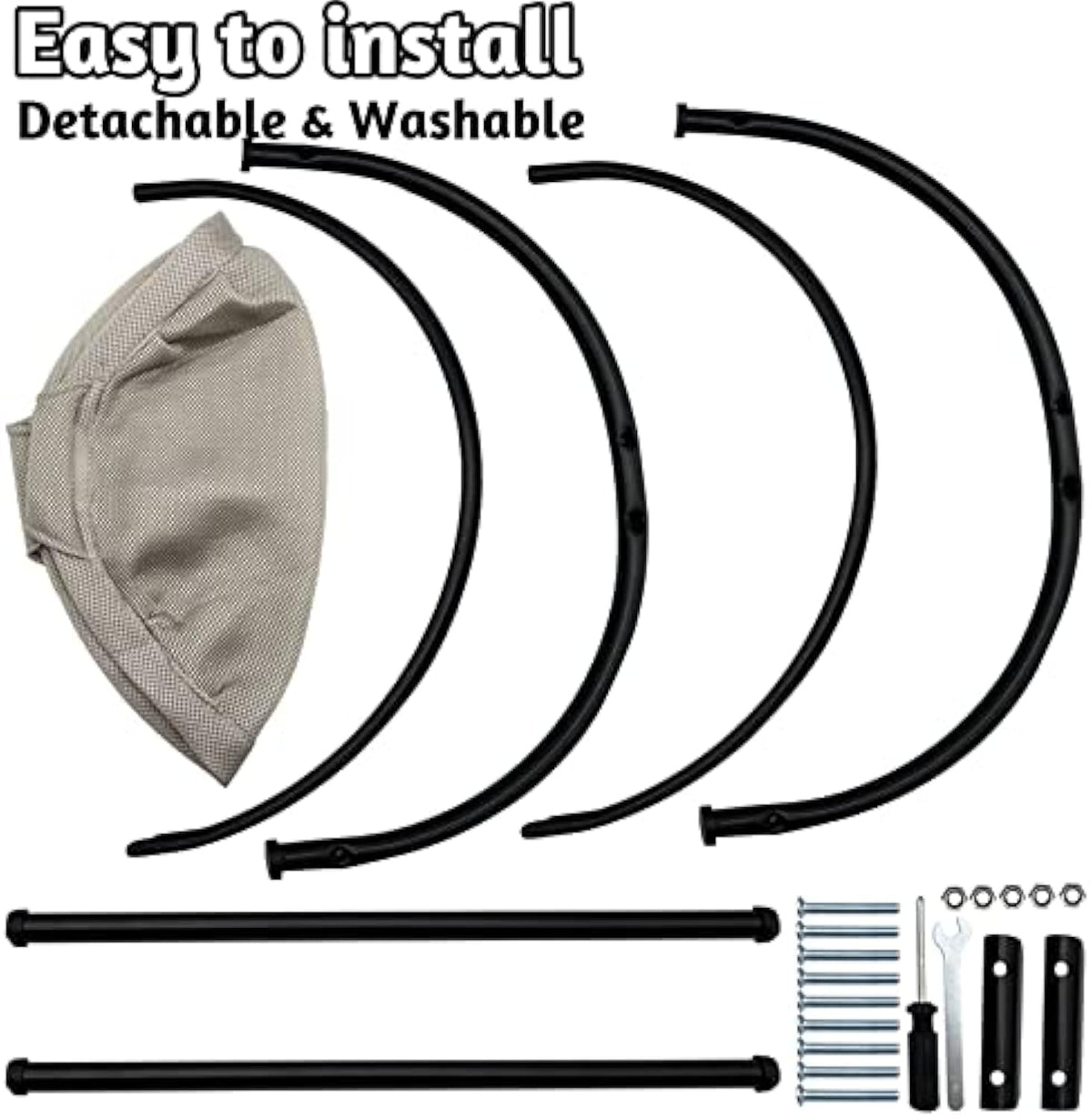 Breathable & Removable Cat Hammock Bed For Indoor Cats Washable & Comfortable Pet Hanging Nest For Cats