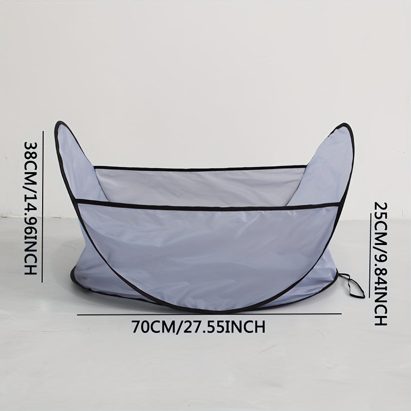 Easy Dog And Cat Hair Catcher Tent - Waterproof Adjustable Neat Barbering Cape For Easy Trimming And Shaving Pet Grooming