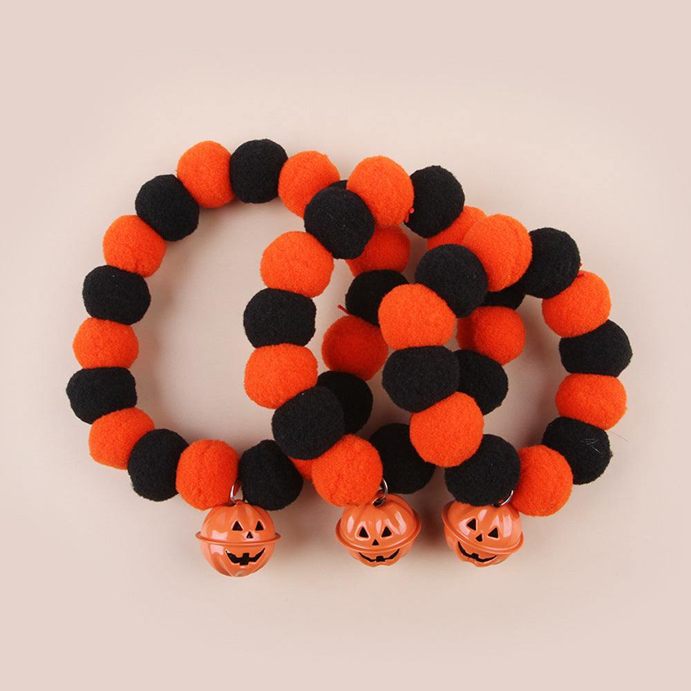 Funny Naughty Cat Collar Pet Trick Or Treat Pumpkin Collar