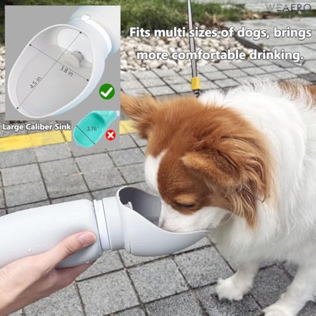 Dog Water Bottle Leak Proof Portable Travel Pet Water Bottle Foldable Lightweight Dog Water Dispenser Drinking Bowl For Dogs Puppy Pets On The Go For
