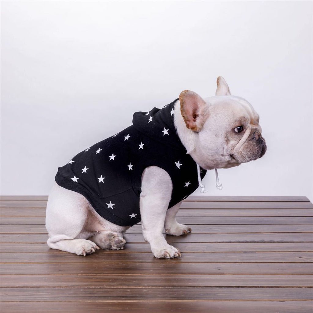 Small And Medium-sized Dog Clothes Printed Hooded Sweater