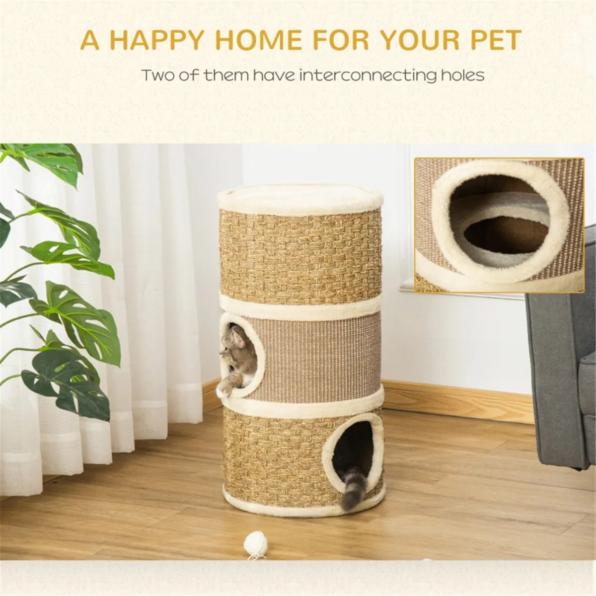 Wooden Cat House/Cat Trees /Cat Climbing Tower ( Shipping)(Prohibited by WalMart)
