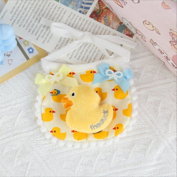 Pet's Saliva Towel Cat Bib Dog Lace Scarf
