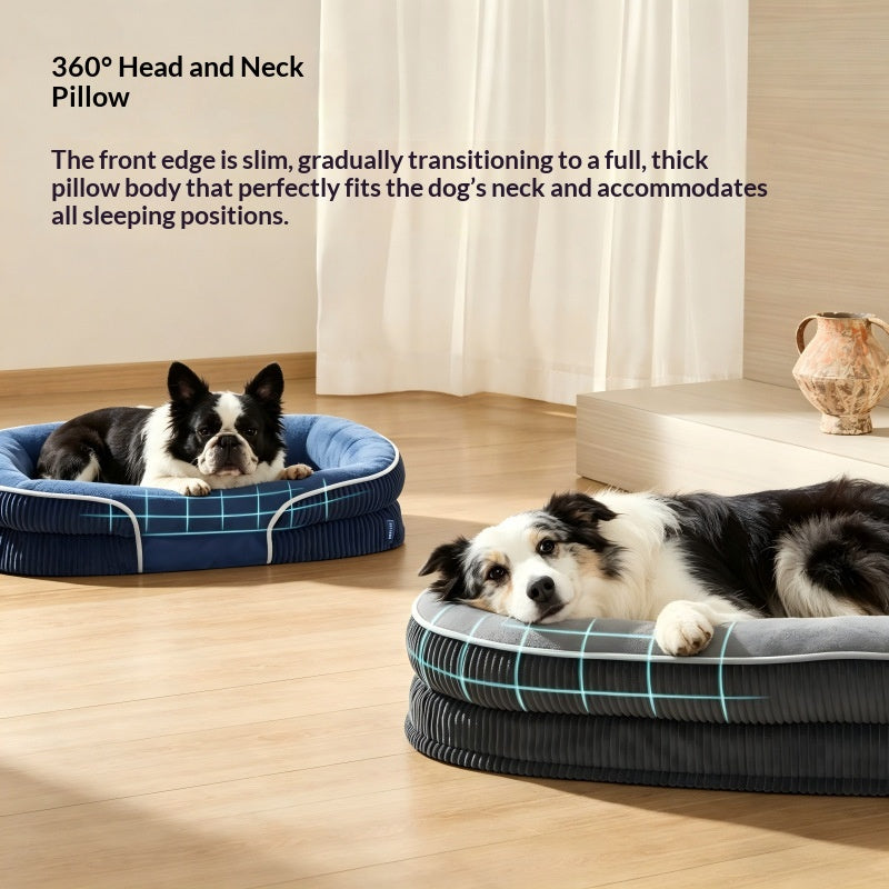 Oval Dog Bed Removable And Washable Pet Bed
