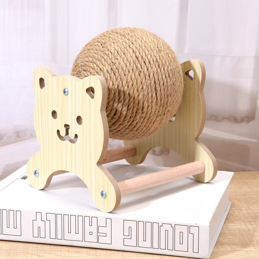 Sisal-Woven Wear-Resistant Vertical Cat Scratching Ball Innovative New Pet Toy
