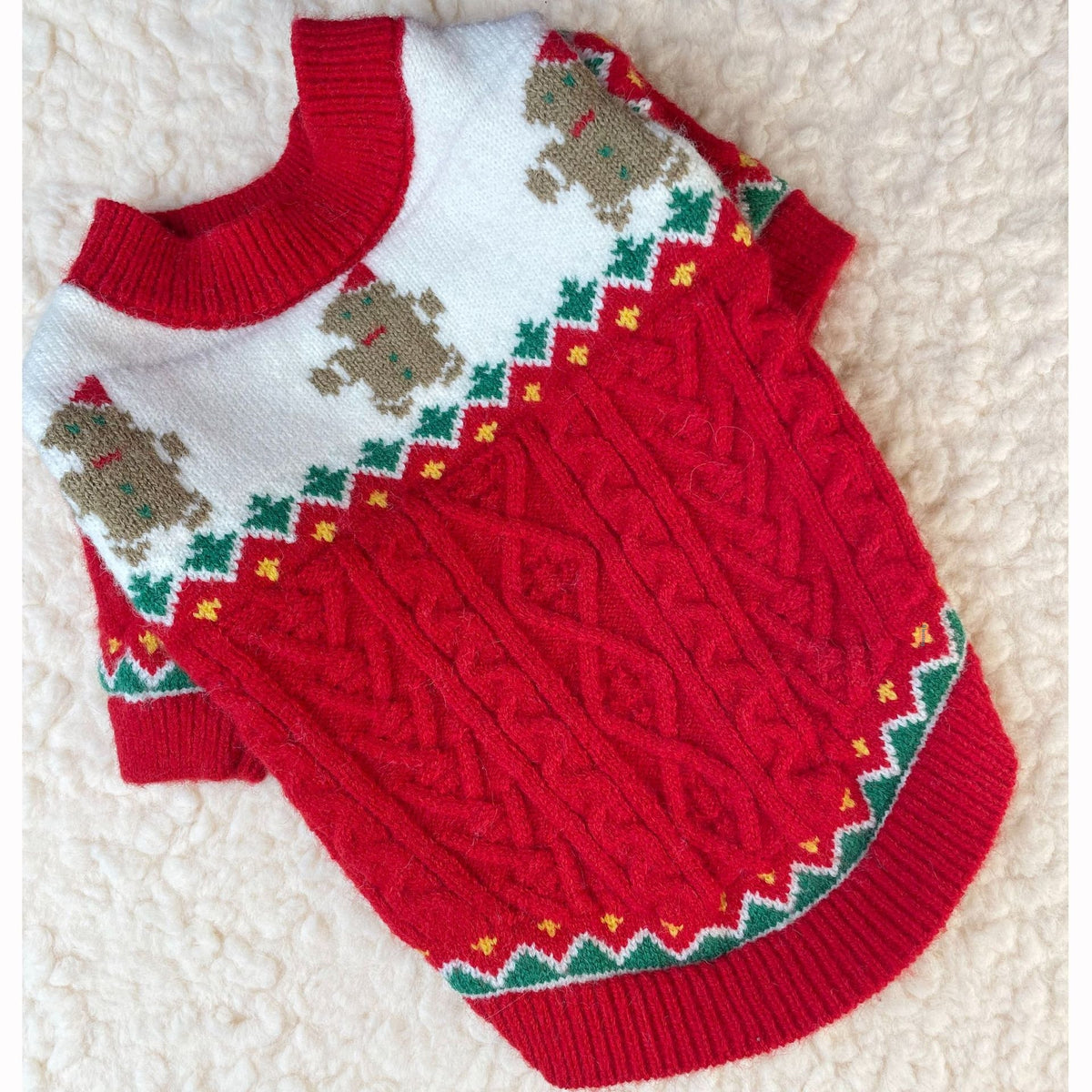 Dog Sweater Christmas Style Wool Dog Sweater