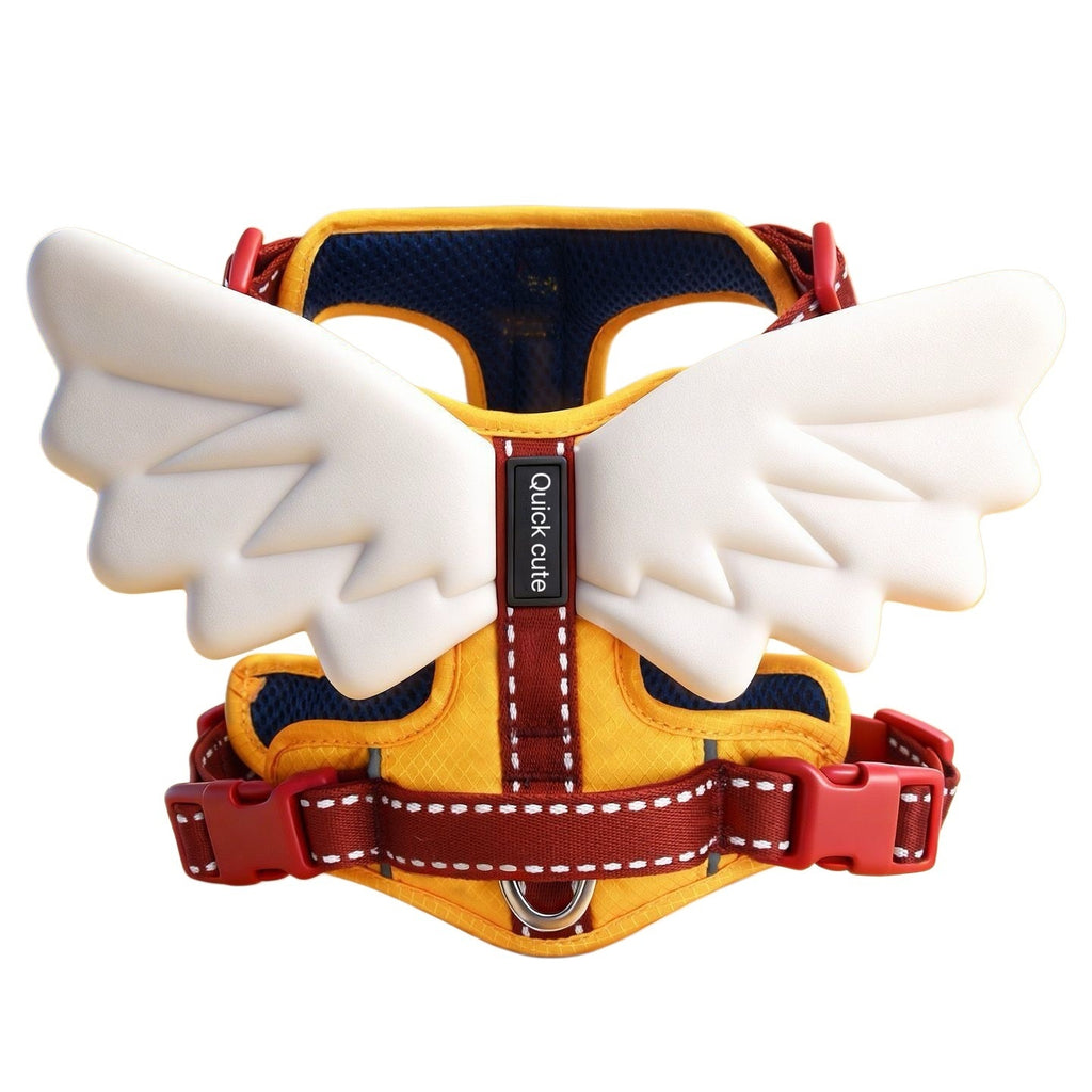 Universal Outdoor Dog Harness With 3D Angel Wings And Leash