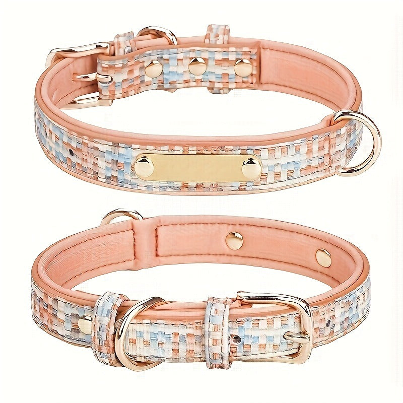 Pet Double-D-ring Adjustable Space-cotton Collar