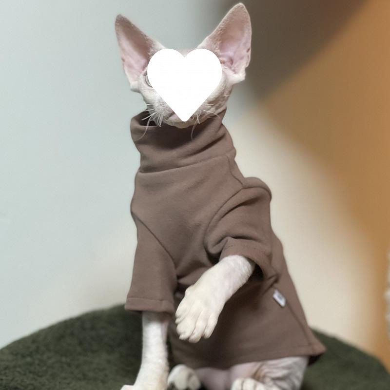 Spring Autumn And Winter Soft Base-Layer Shirt Suitable For Hairless Cats