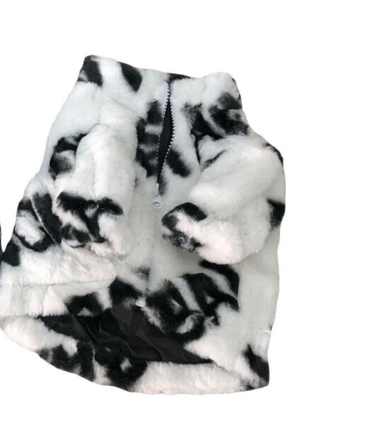 Dog Fur Coat Thickened Pet Fashion Brand Clothing