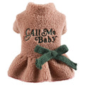 Pet Clothing Warm Berber Fleece Skirt