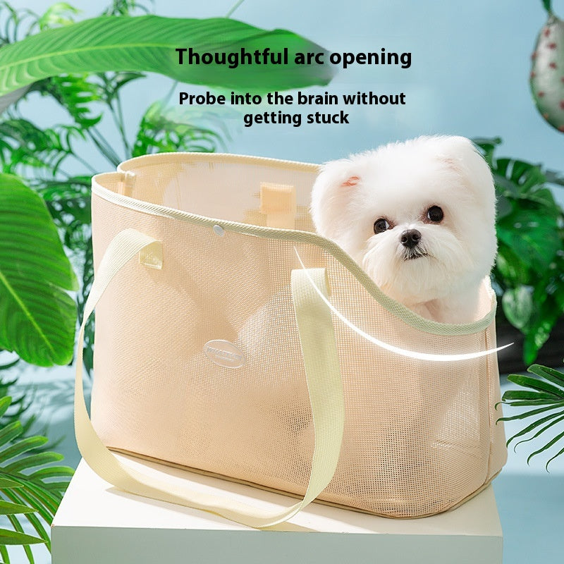 Spring And Summer Cat Out Breathable Mesh Crossbody Hand Bag