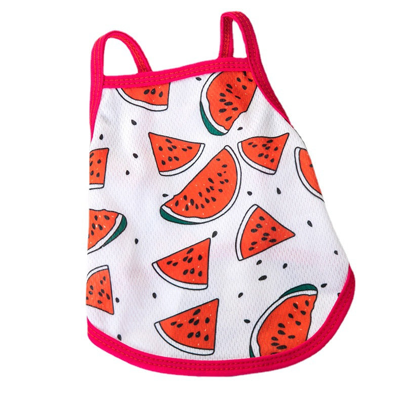 Summer Thin Vest Dog Clothes Summer Small Dog Teddy Cat Anti-lint Puppy Bichon Pet Pomeranian